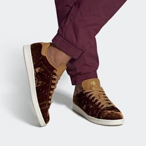adidas Stan Smith 'Velvet Pack - Mesa' EH0175 Brown and gold Sneakers 9.5 Mens